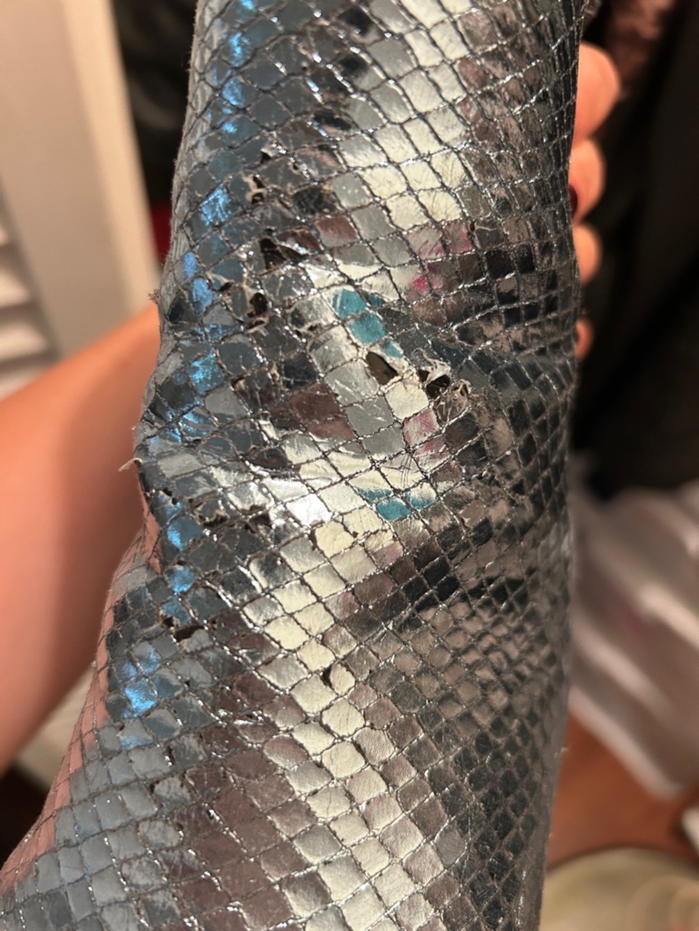 Paris Texas Silver Heeled Boots - Picture 7 of 8